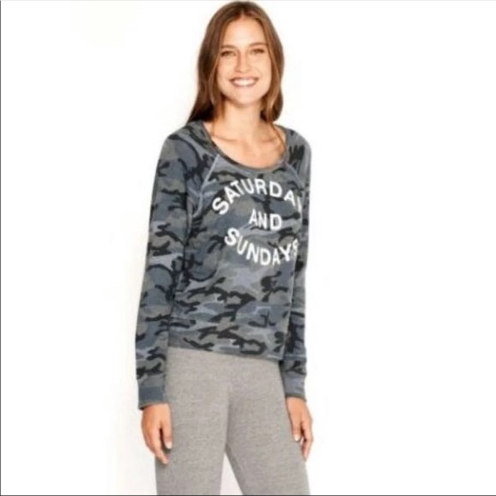 Sundry camo sweater